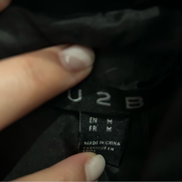 Womens bomber jacket colour black - Picture 2 of 4